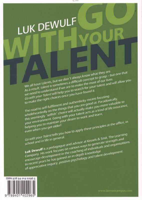 Rückseite: 9789401402965 | Go with Your Talent | Luk Dewulf | Taschenbuch | Englisch | 2012