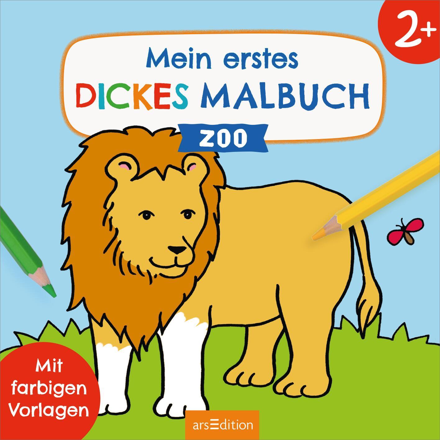 Bild: 9783845862590 | Mein erstes dickes Malbuch ab 2 - Zoo | Mit farbigen Vorlagen | Buch