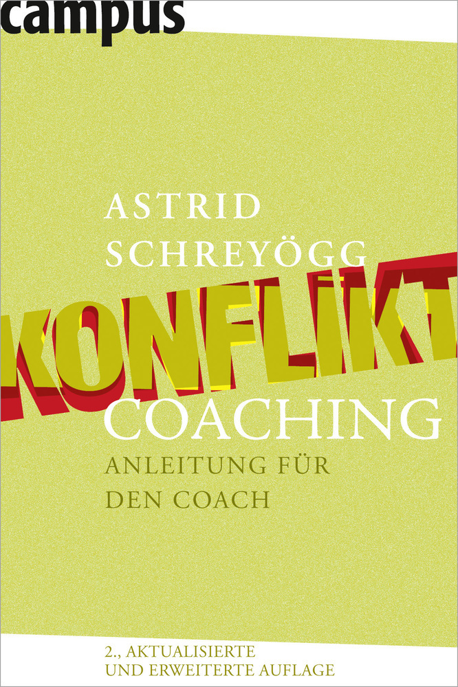 Cover: 9783593395449 | Konfliktcoaching | Anleitung für den Coach | Astrid Schreyögg | Buch