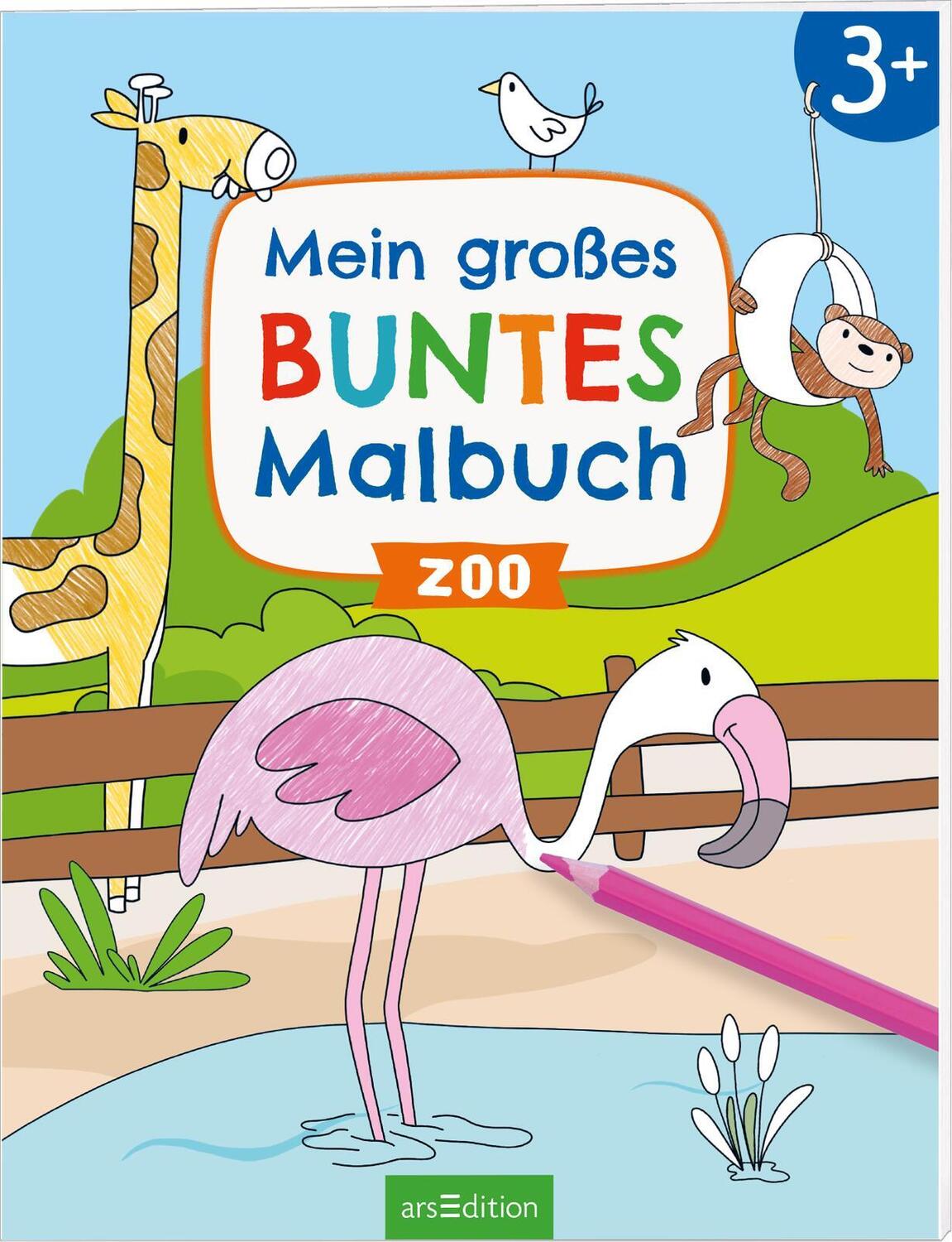 Cover: 9783845855080 | Mein großes buntes Malbuch - Zoo | ab 3 Jahren | Broschüre | Softcover