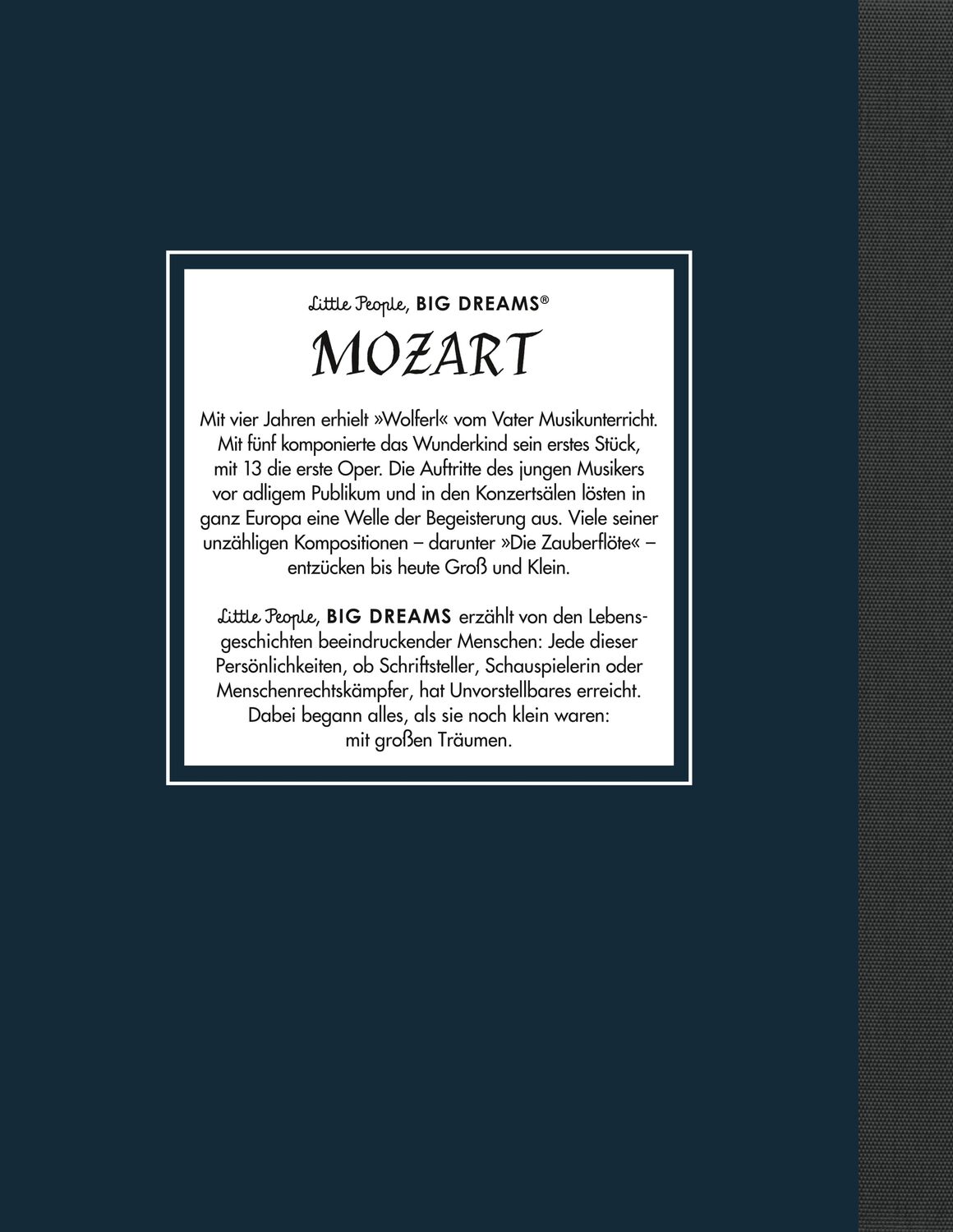 Rückseite: 9783458644088 | Wolfgang Amadeus Mozart | María Isabel Sánchez Vegara | Buch | 32 S.