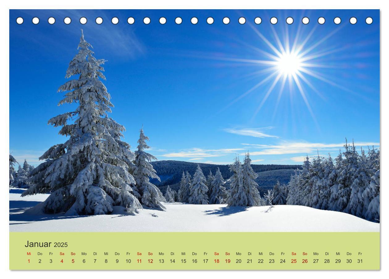 Bild: 9783435183951 | Das Erzgebirge Welterbe und Natur (Tischkalender 2025 DIN A5 quer),...