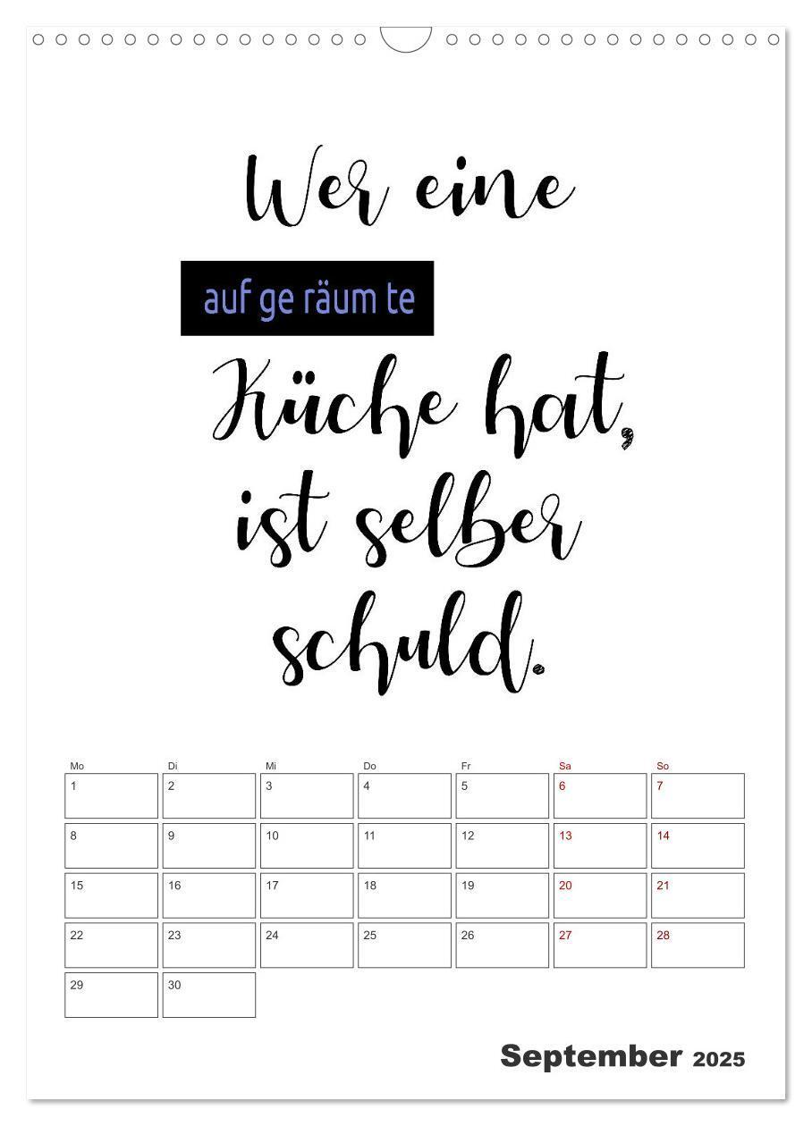 Bild: 9783435858361 | Sprüche für die Küche. Mit Jahresplaner (Wandkalender 2025 DIN A3...