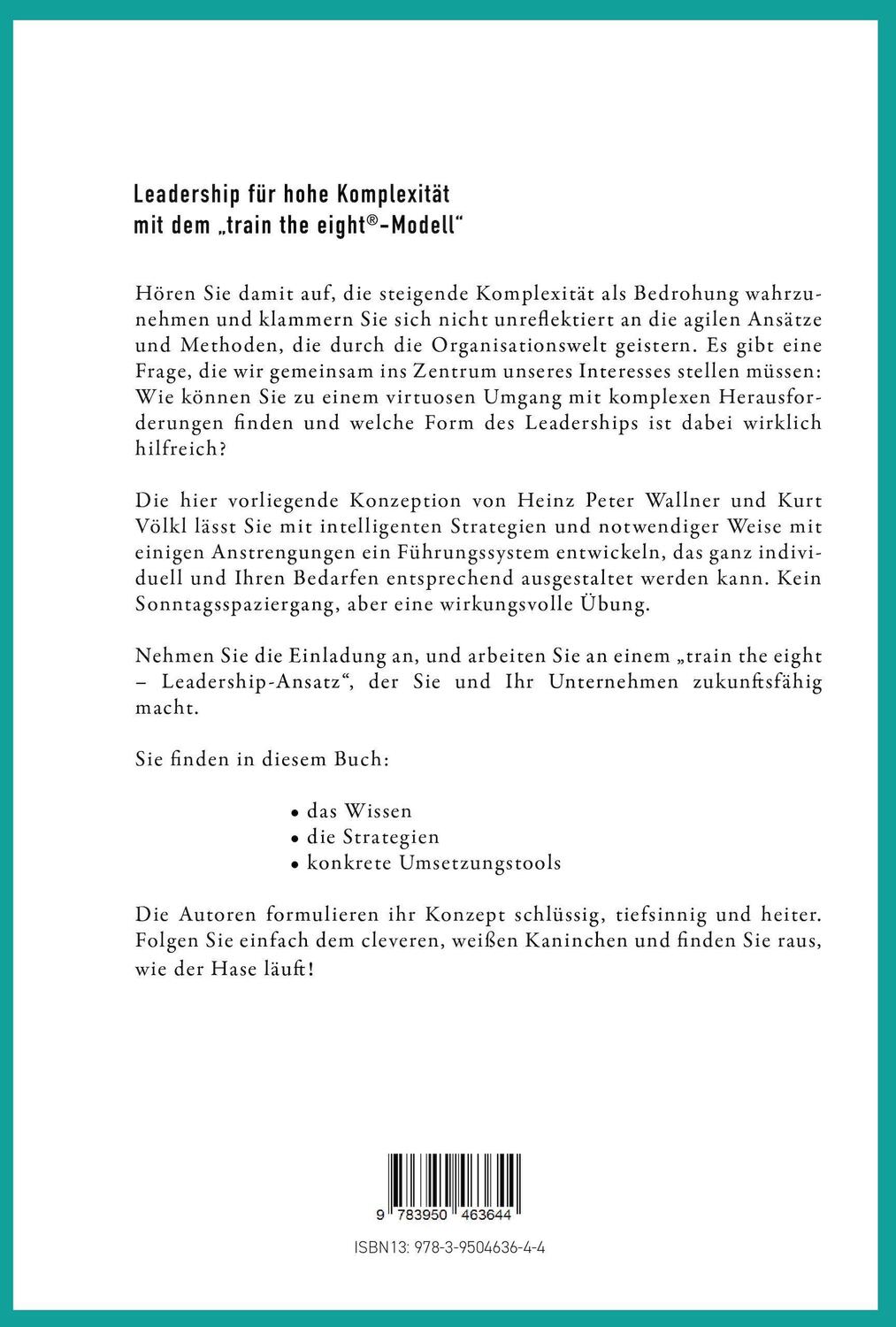 Bild: 9783950463644 | train the eight Leadership | Heinz Peter Wallner (u. a.) | Taschenbuch