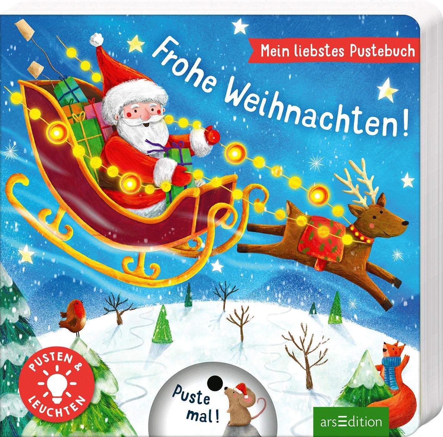 Cover: 9783845855134 | Mein liebstes Pustebuch - Frohe Weihnachten! | Pusten &amp; leuchten