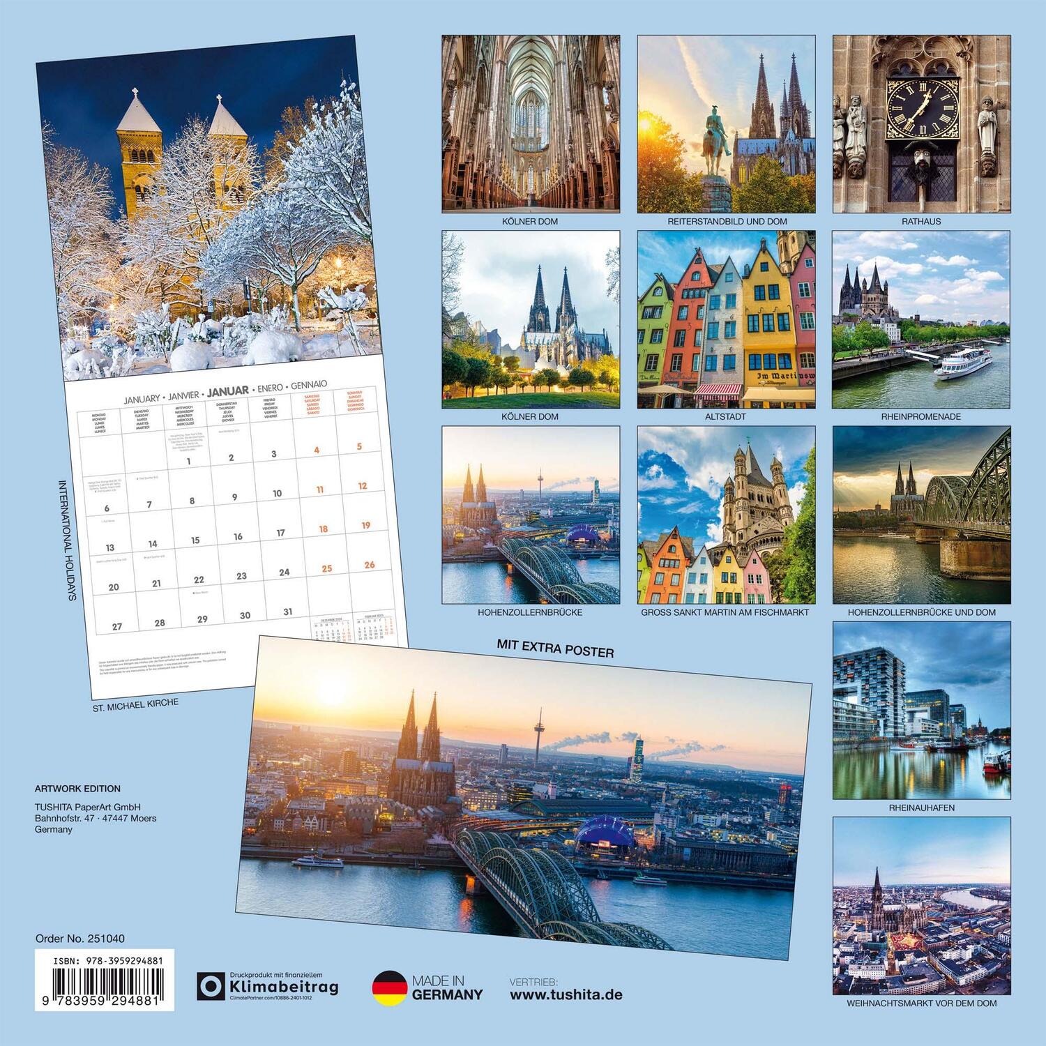 Rückseite: 9783959294881 | Köln 2025 | Kalender 2025 | Kalender | Artwork Edition | 28 S. | 2025