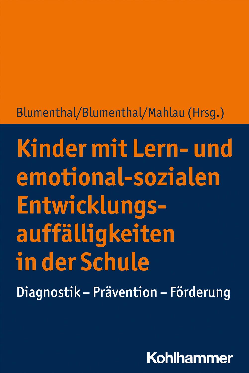 Cover: 9783170392502 | Kinder mit Lern- und emotional-sozialen Entwicklungsauffälligkeiten...