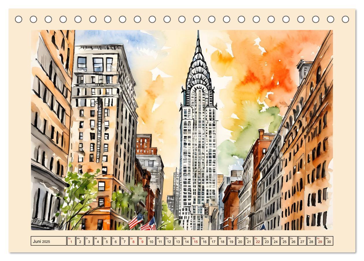 Bild: 9783457218471 | Sightseeing New York (Tischkalender 2025 DIN A5 quer), CALVENDO...