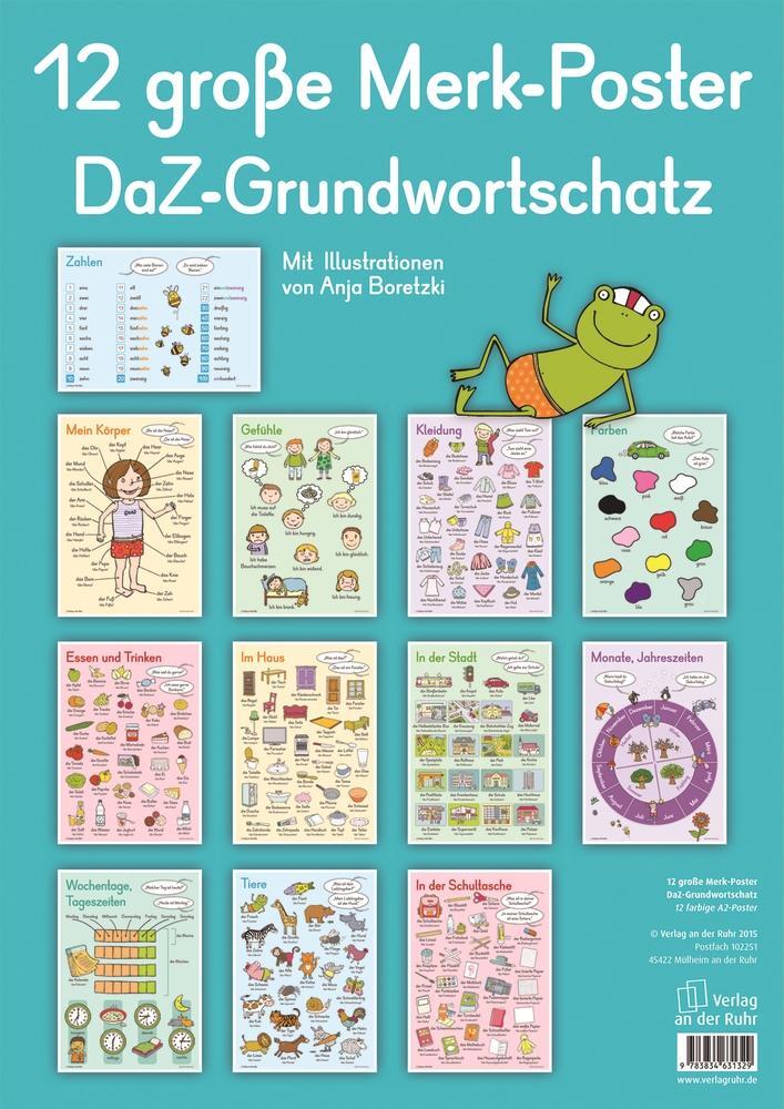 Cover: 9783834631329 | 12 große Merk-Poster DaZ-Grundwortschatz | Ruhr | Poster | 12 S.