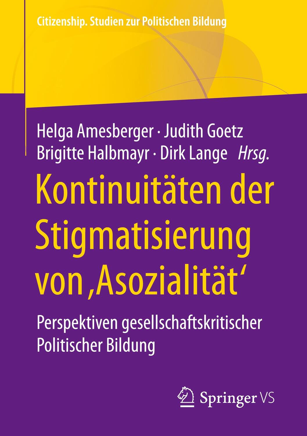 Cover: 9783658324483 | Kontinuitäten der Stigmatisierung von ,Asozialität' | Taschenbuch