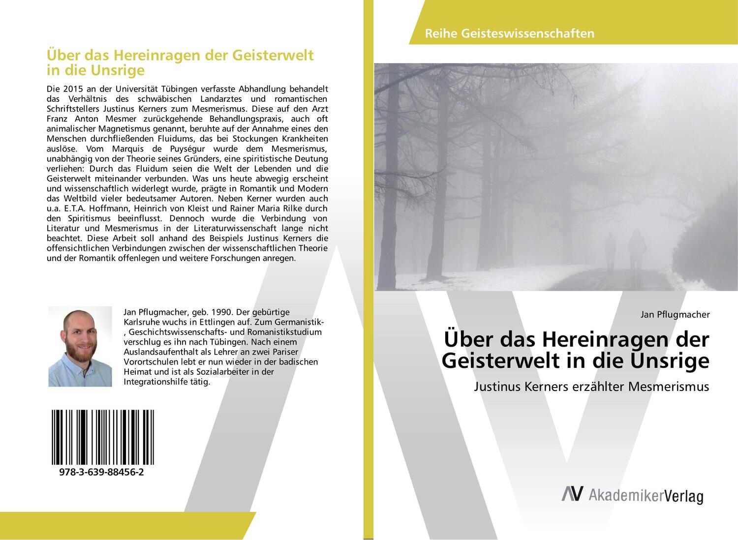 Cover: 9783639884562 | Über das Hereinragen der Geisterwelt in die Unsrige | Jan Pflugmacher