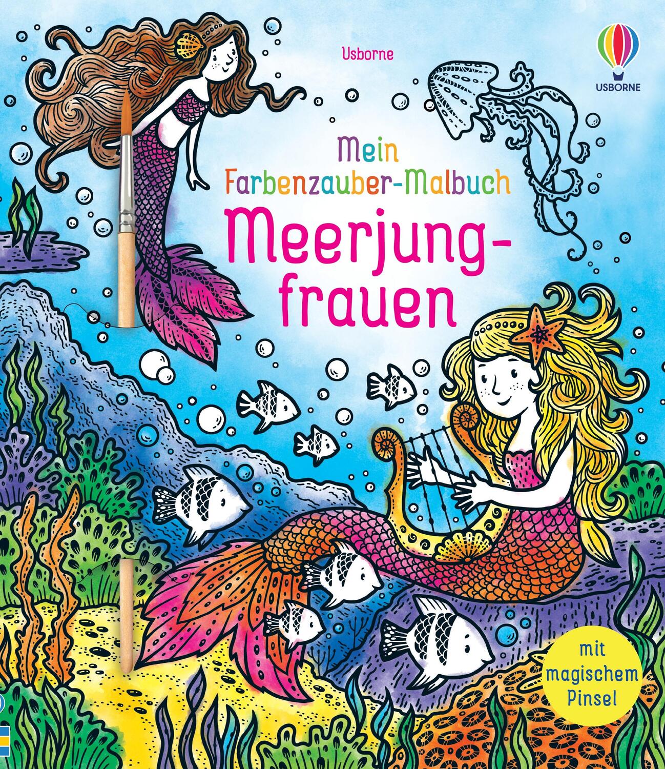 Cover: 9781789418798 | Mein Farbenzauber-Malbuch: Meerjungfrauen | Fiona Watt | Taschenbuch