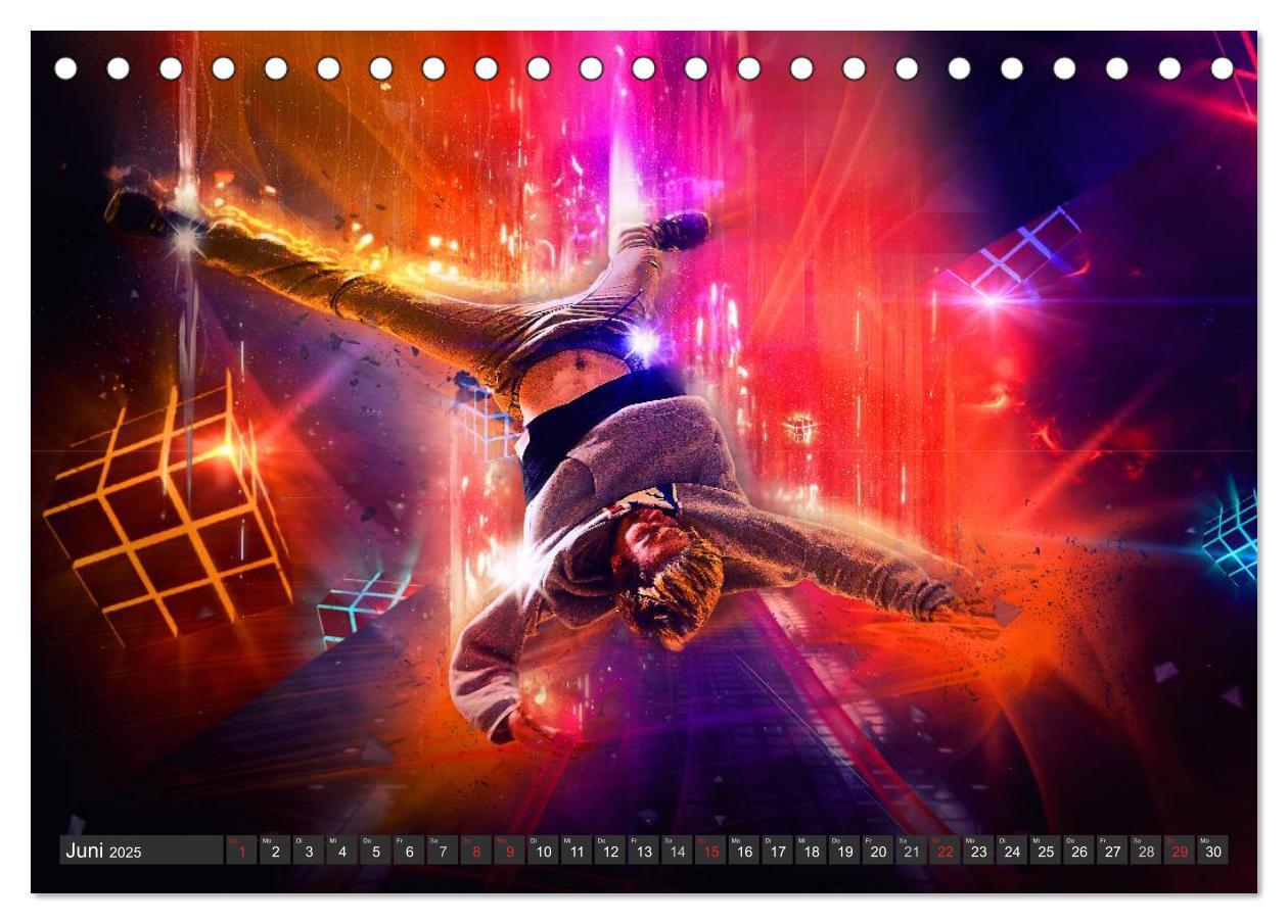 Bild: 9783435606665 | Break Dance (Tischkalender 2025 DIN A5 quer), CALVENDO Monatskalender