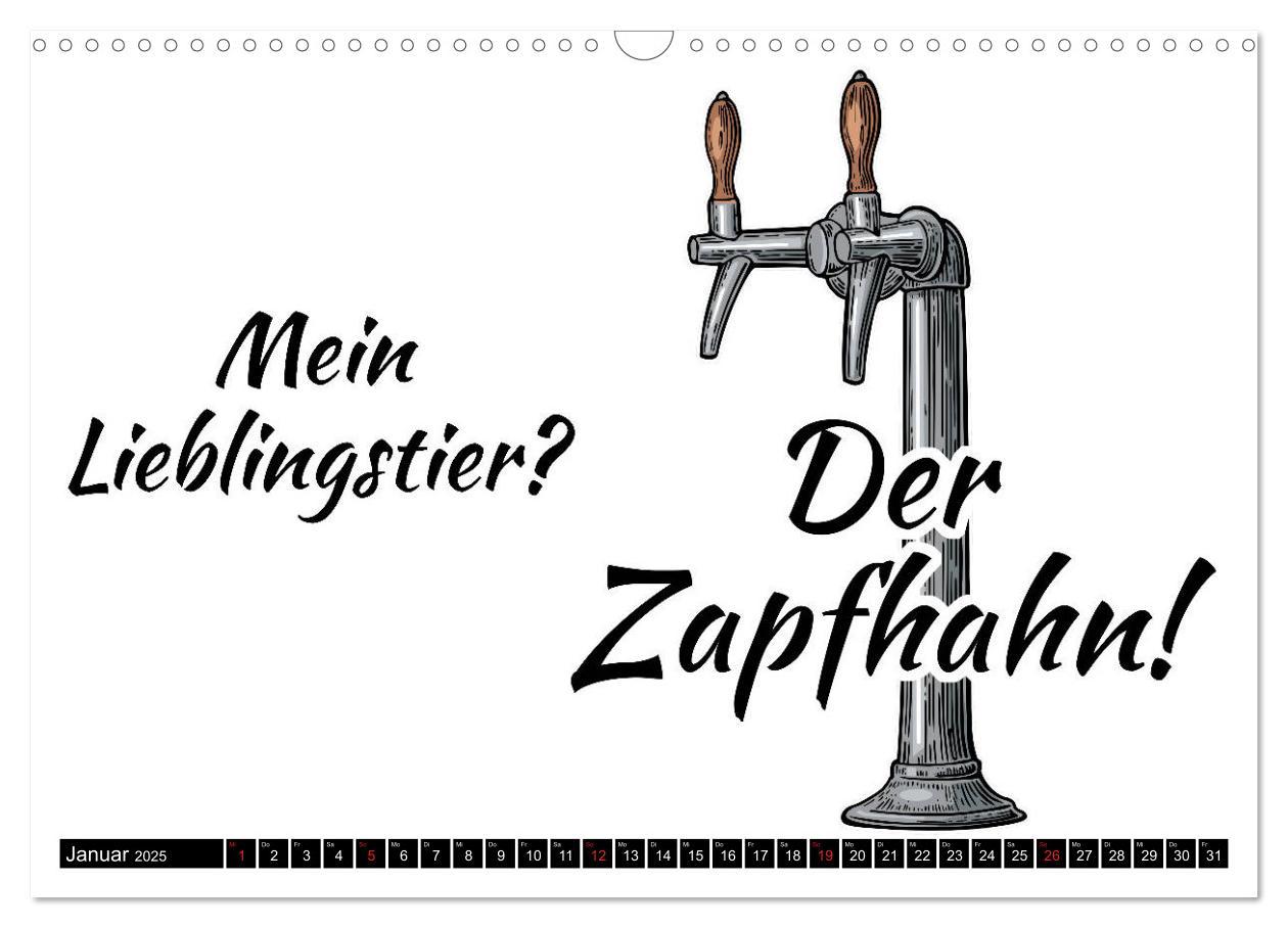 Bild: 9783435210985 | Bier - Lustige Sprüche und Grafiken (Wandkalender 2025 DIN A3...