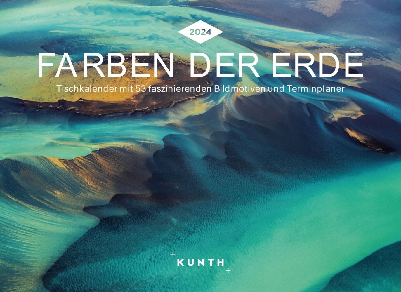 Cover: 9783965912854 | Farben der Erde - KUNTH Tischkalender 2024 | Kalender | 54 S. | 2024