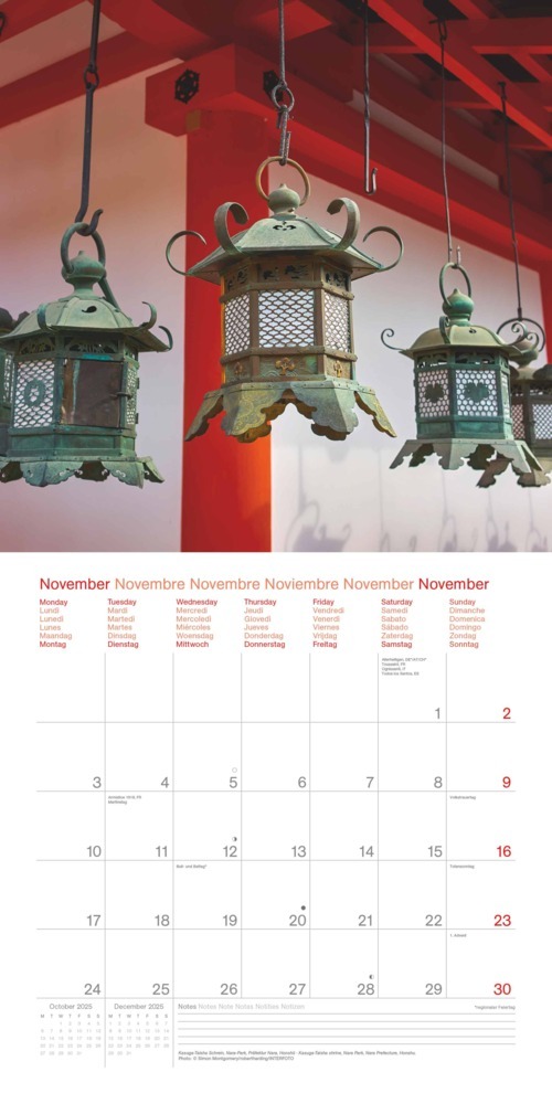 Bild: 4002725994080 | N NEUMANNVERLAGE - Japan 2025 Broschürenkalender, 30x30cm,...