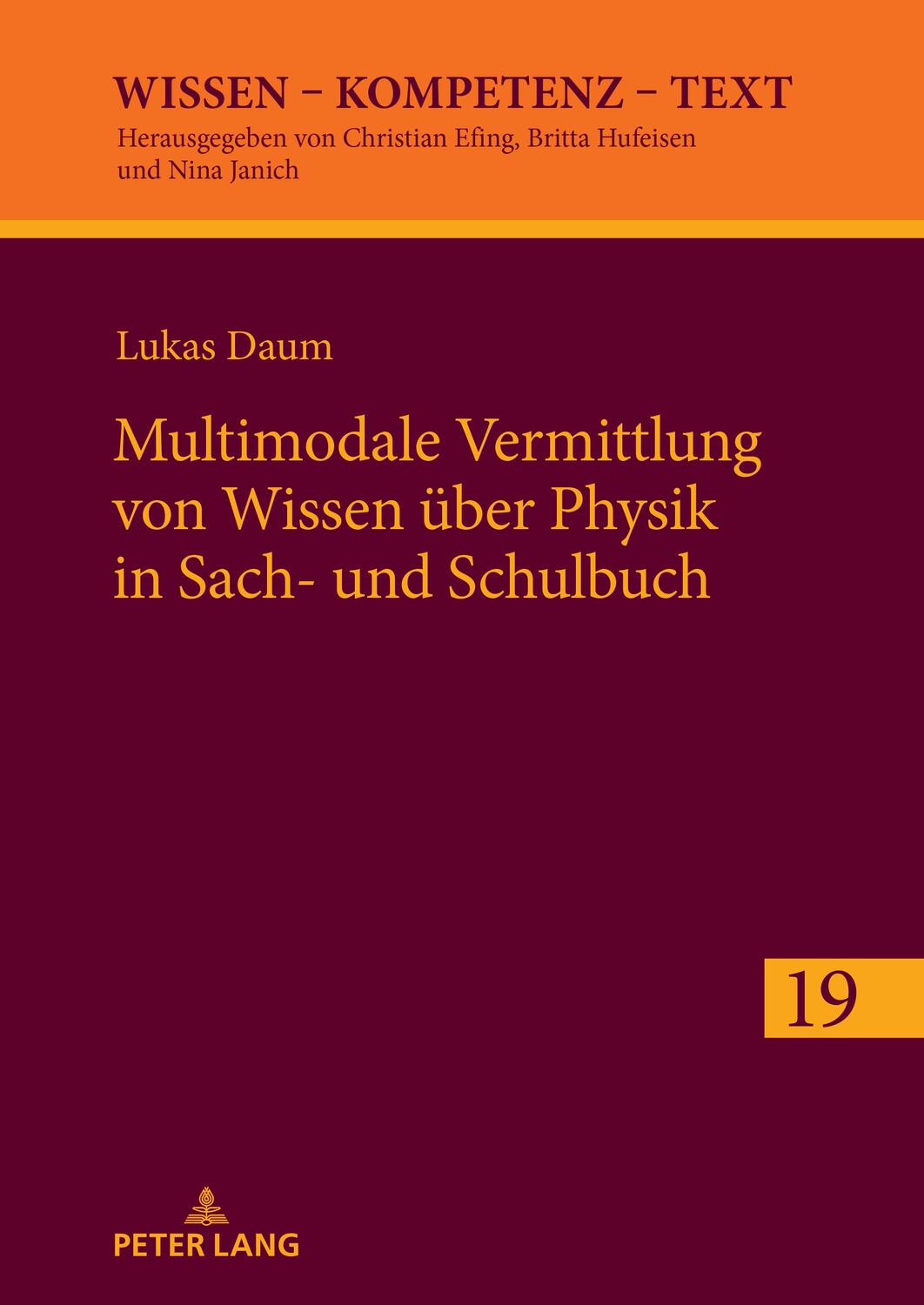 Cover: 9783631906750 | Multimodale Vermittlung von Wissen über Physik in Sach- und Schulbuch