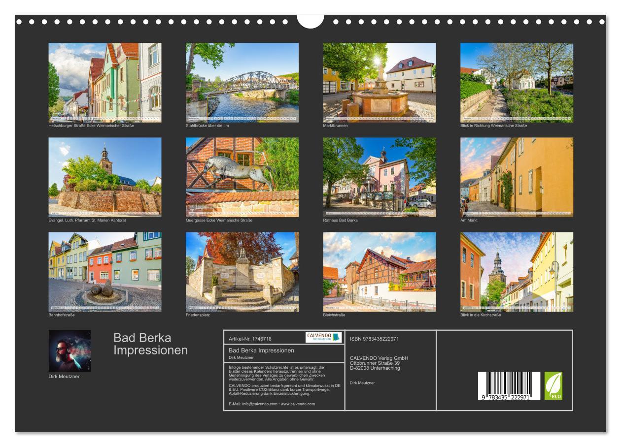 Bild: 9783435222971 | Bad Berka Impressionen (Wandkalender 2025 DIN A3 quer), CALVENDO...