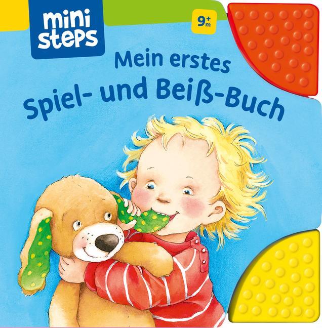 Cover: 9783473316472 | ministeps: Mein erstes Spiel- und Beiß-Buch | Ab 9 Monaten | Schwarz