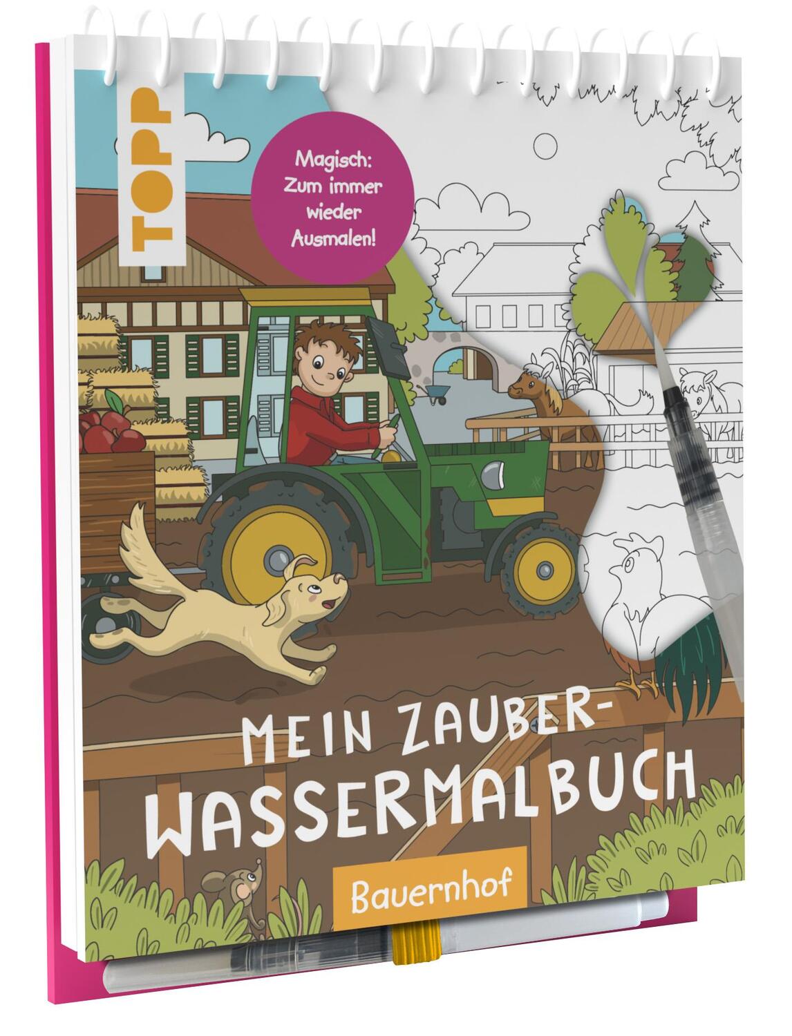 Cover: 9783735891488 | Mein Zauber-Wassermalbuch Bauernhof | Silke Düsener | Buch | 16 S.