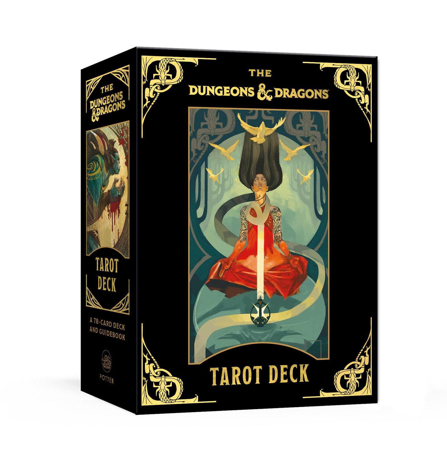 Cover: 9781984824660 | The Dungeons &amp; Dragons Tarot Deck | A 78-Card Deck and Guidebook | Box