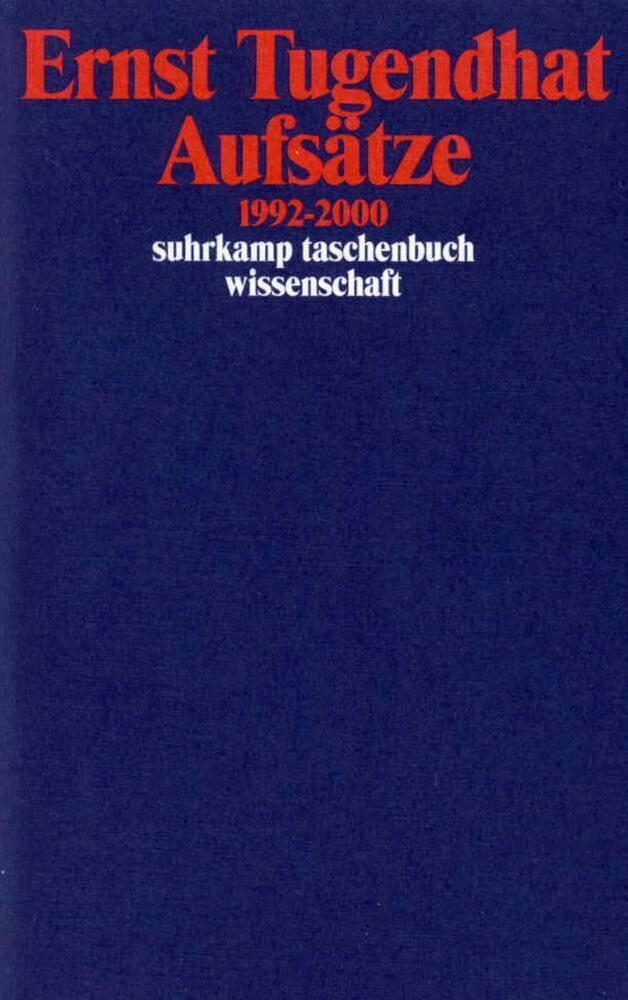 Cover: 9783518291351 | Aufsätze 1992-2000 | Ernst Tugendhat | Taschenbuch | 262 S. | Deutsch