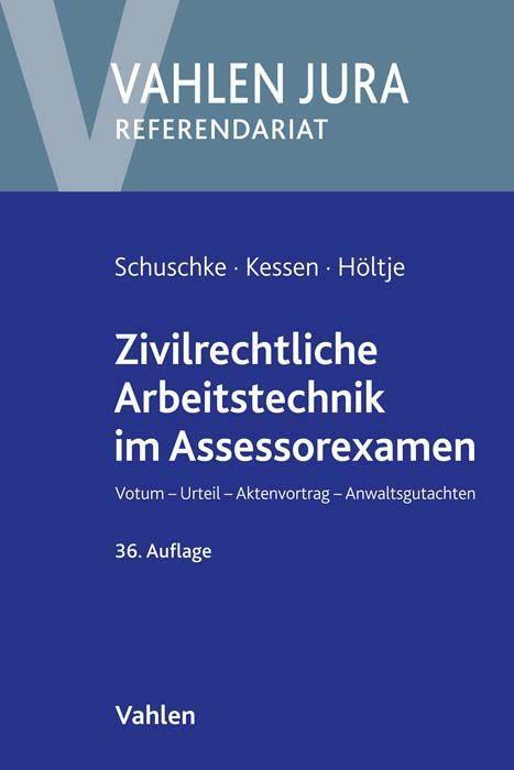 Cover: 9783800668021 | Zivilrechtliche Arbeitstechnik im Assessorexamen | Taschenbuch | XXVI
