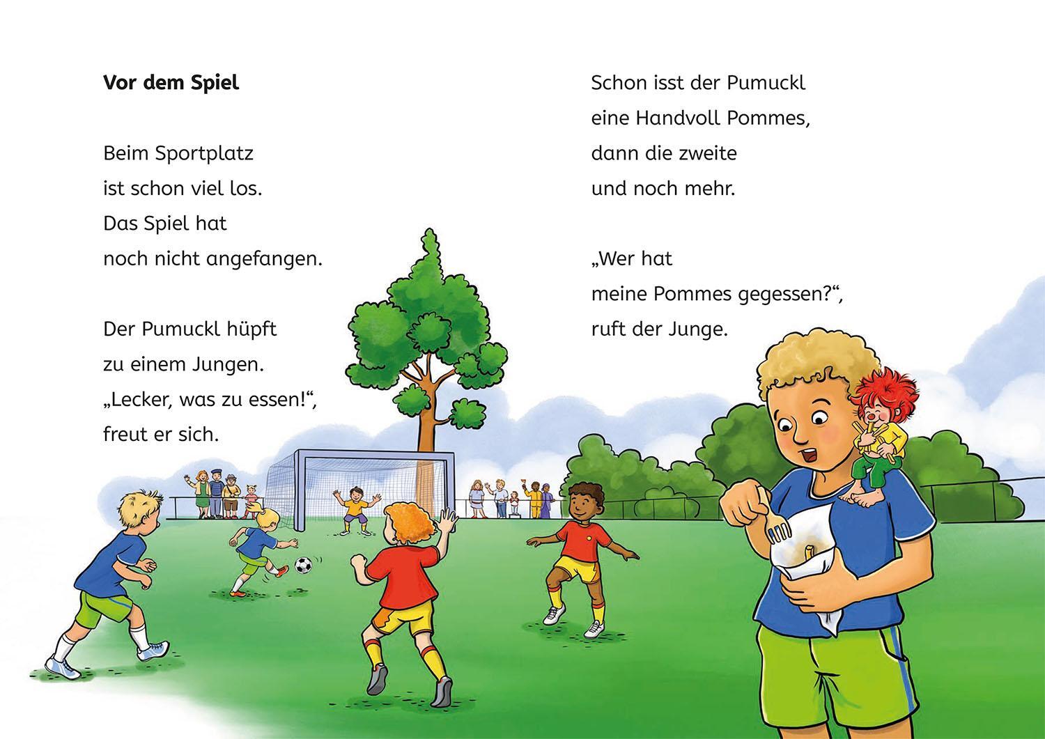 Bild: 9783440178096 | Pumuckl, Bücherhelden 1. Klasse, Pumuckl spielt Fußball | Buch | 48 S.