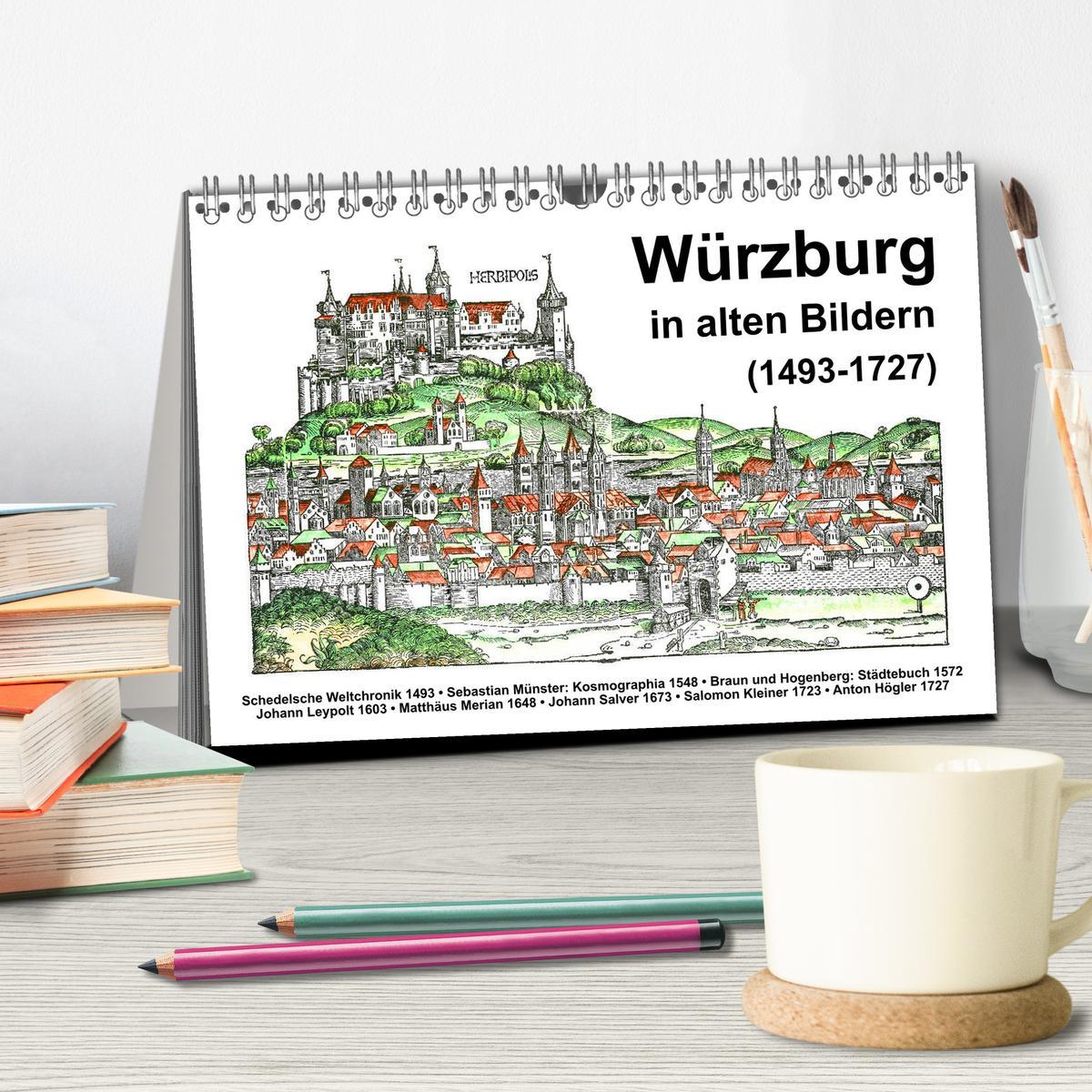 Bild: 9783435302352 | Würzburg in alten Bildern (Tischkalender 2025 DIN A5 quer),...