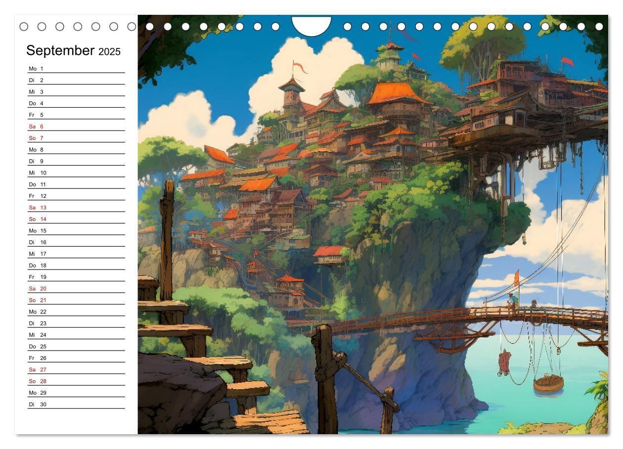 Bild: 9783383866418 | Anime Traumwelten (Wandkalender 2025 DIN A4 quer), CALVENDO...