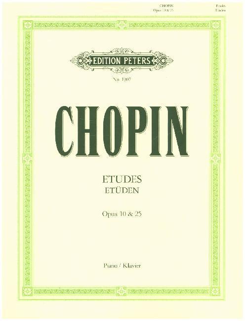 Cover: 9790577080116 | Etüden op. 10 · op. 25 · 3 Etüden ohne op.-Zahl | für Klavier | Chopin