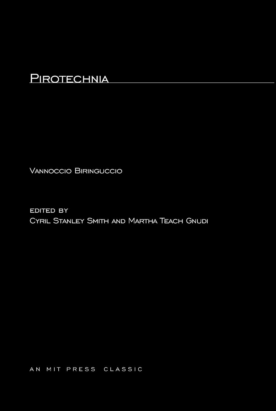 Cover: 9780262520171 | Pirotechnia | Vannoccio Biringuccio | Taschenbuch | Englisch