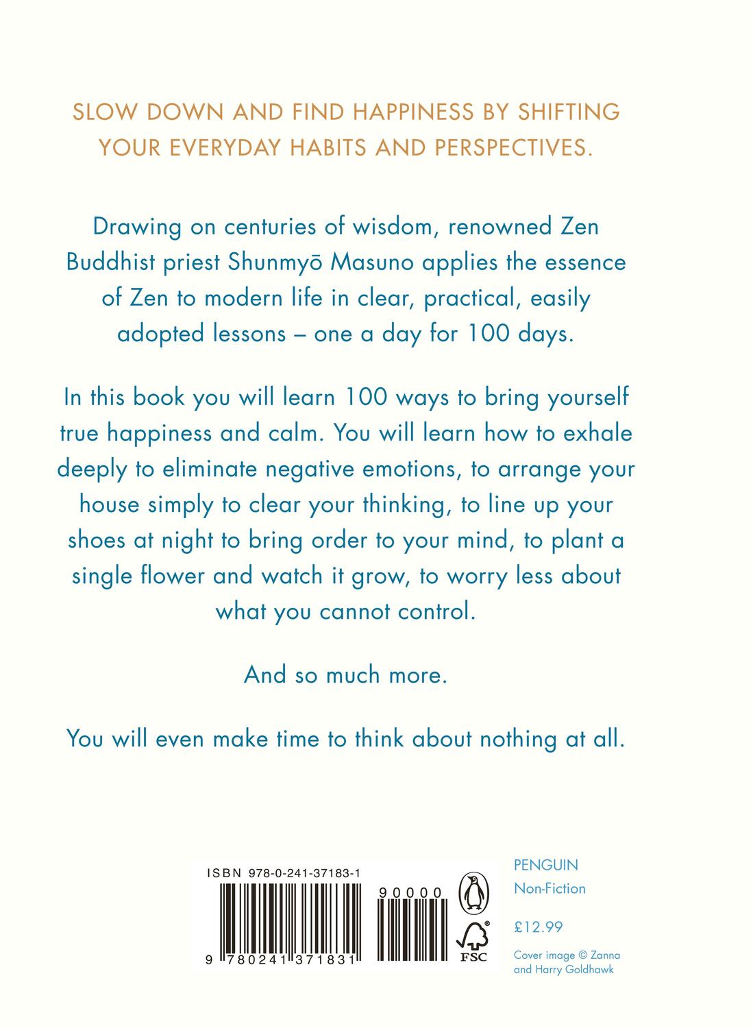 Rückseite: 9780241371831 | Zen: The Art of Simple Living | Shunmyo Masuno | Buch | Englisch