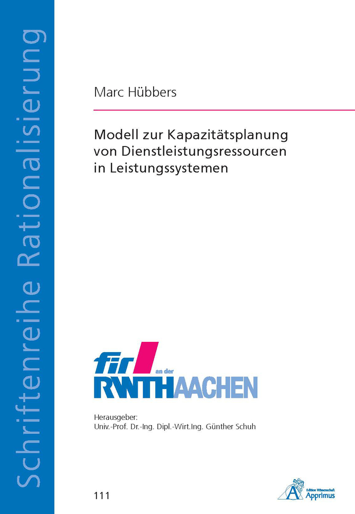 Cover: 9783863590505 | Modell zur Kapazitätsplanung von Dienstleistungsressourcen in...