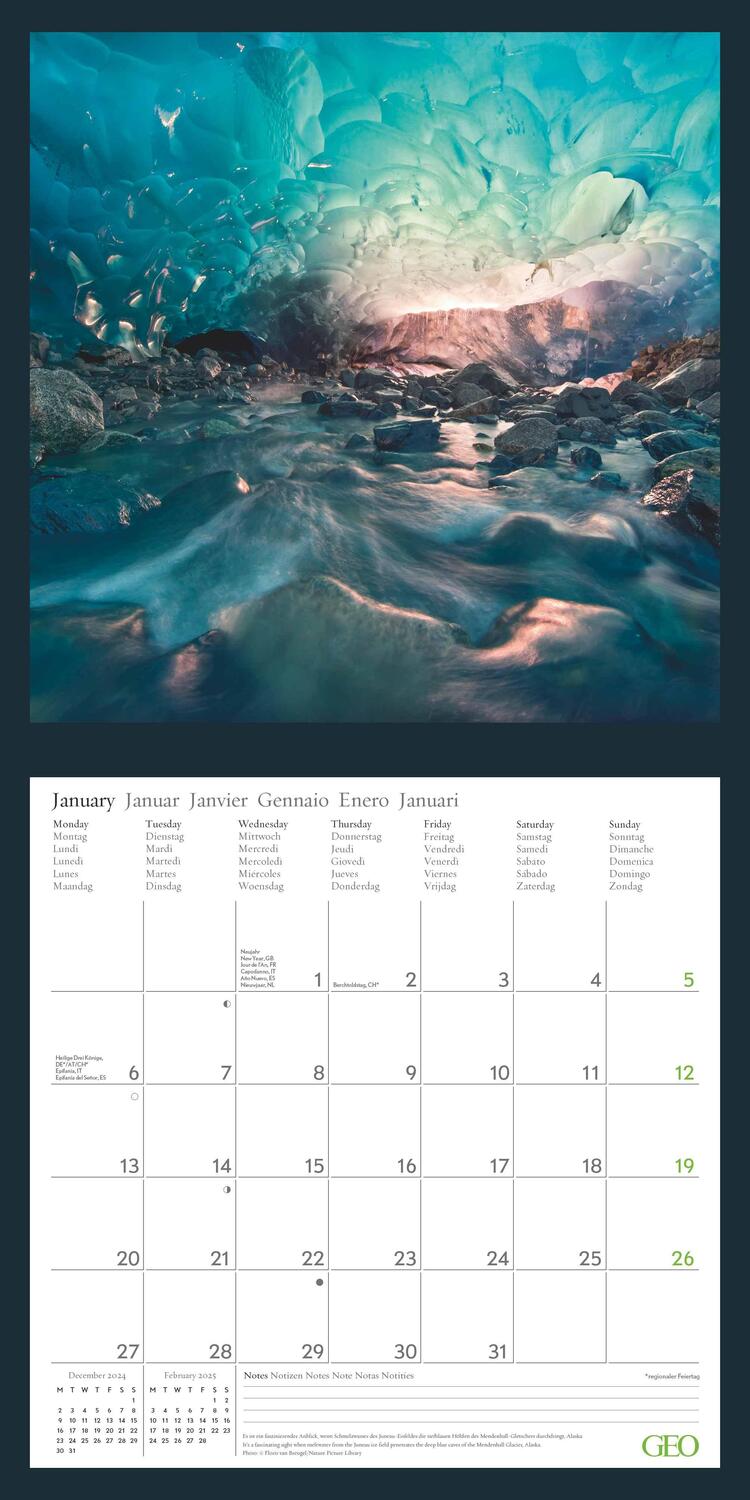 Bild: 4002725988621 | GEO Amazing Nature 2025 - Wand-Kalender - Broschüren-Kalender -...