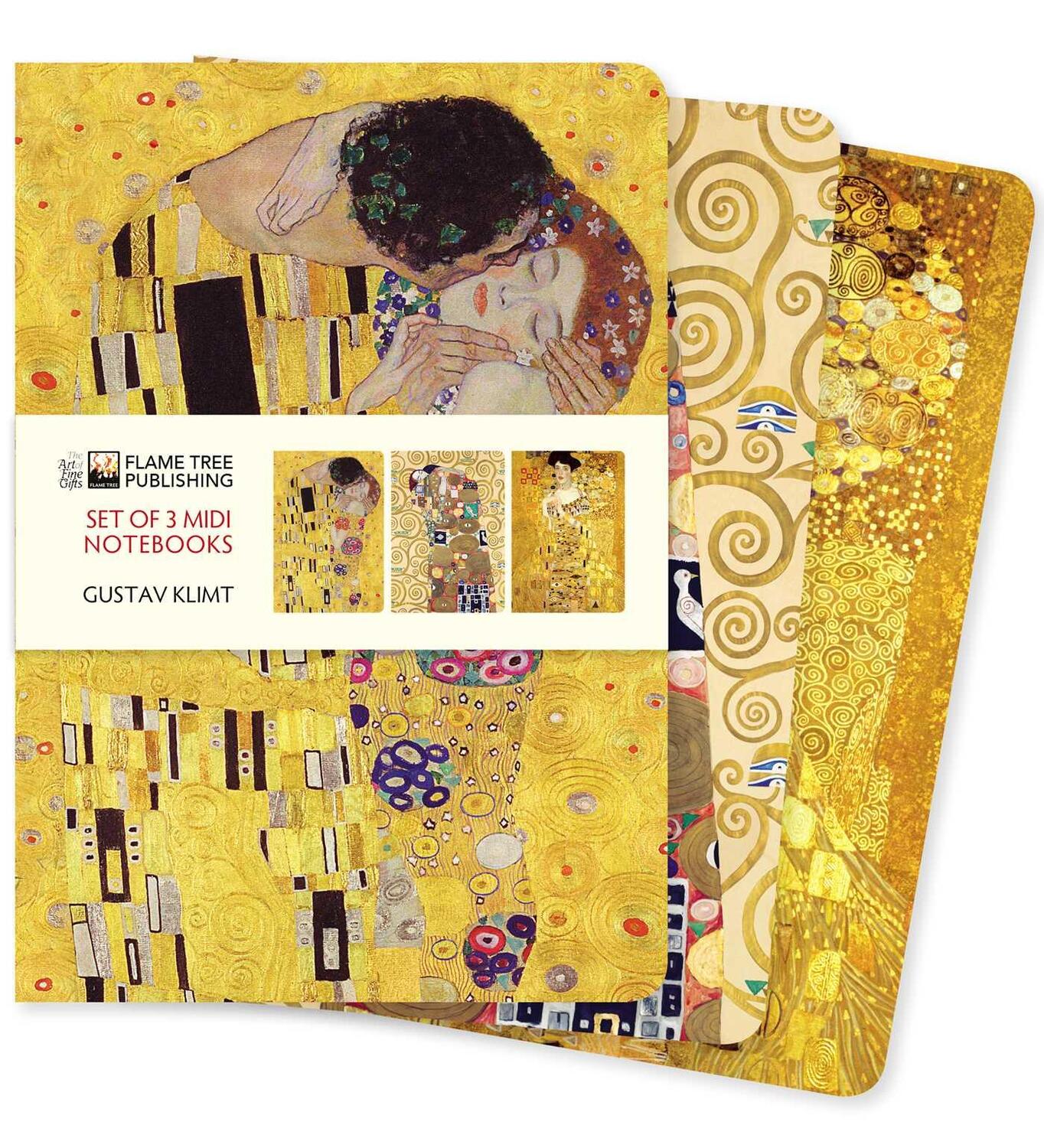Cover: 9781839649059 | Gustav Klimt Set of 3 MIDI Notebooks | Buch | 192 S. | Englisch | 2022