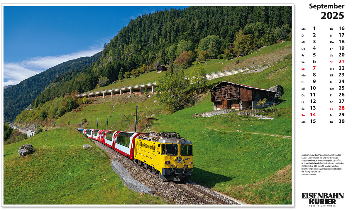 Bild: 9783844659412 | Glacier Express 2025 | Kalender | 13 S. | Deutsch | 2025 | EK-Verlag