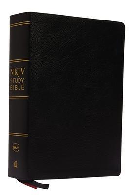 Cover: 9780785220480 | NKJV Study Bible, Premium Bonded Leather, Black, Red Letter...