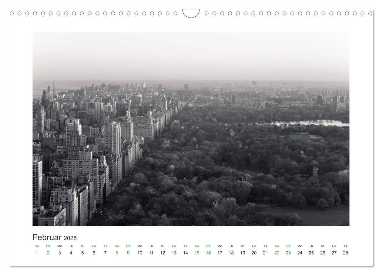 Bild: 9783435375424 | New York in schwarz weiss (Wandkalender 2025 DIN A3 quer), CALVENDO...