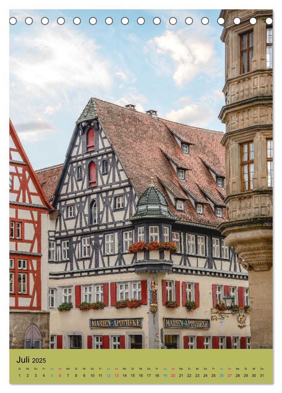 Bild: 9783435879403 | Rothenburg ob der Tauber (Tischkalender 2025 DIN A5 hoch), CALVENDO...