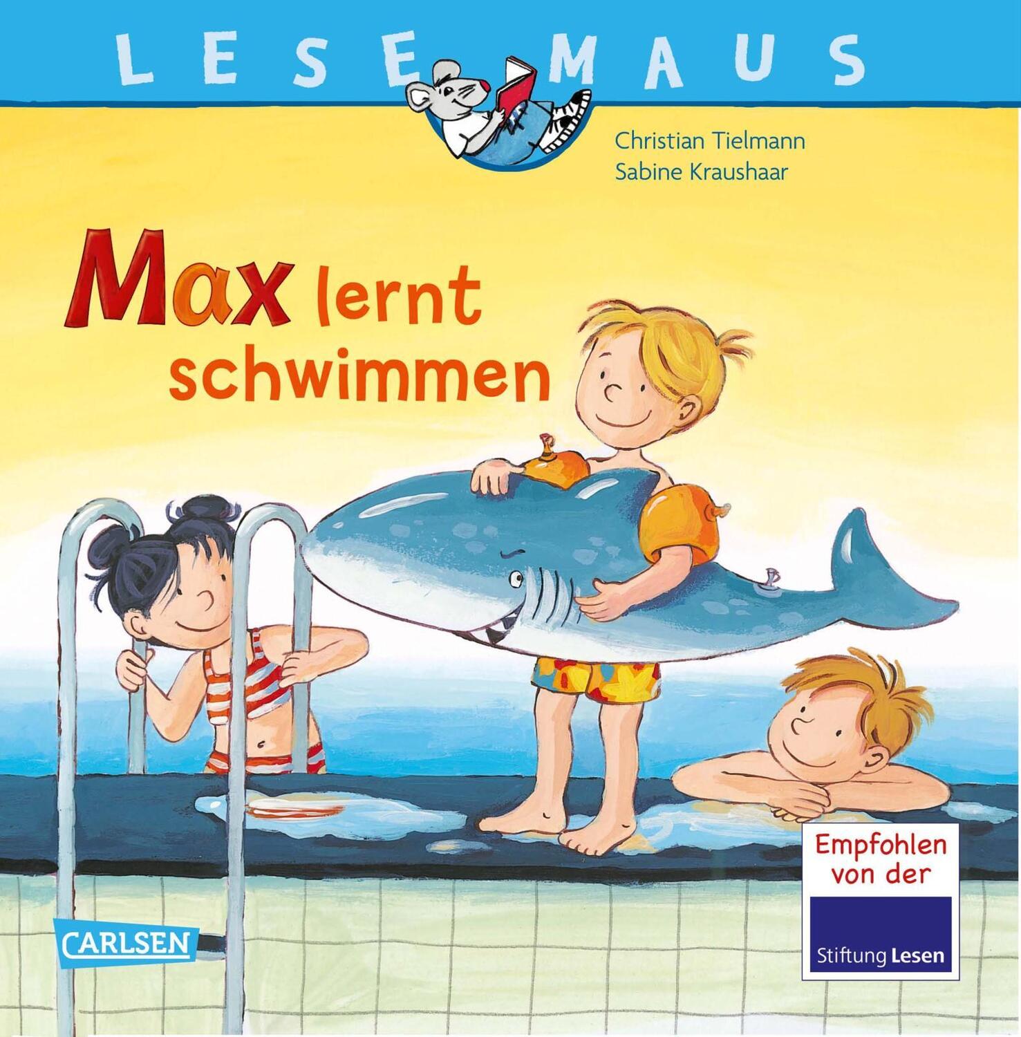 Cover: 9783551089540 | Max lernt schwimmen | Christian Tielmann | Broschüre | Lesemaus | 2008