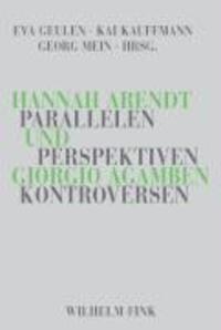 Cover: 9783770545292 | Hannah Arendt und Giorgio Agamben | Taschenbuch | 307 S. | Deutsch