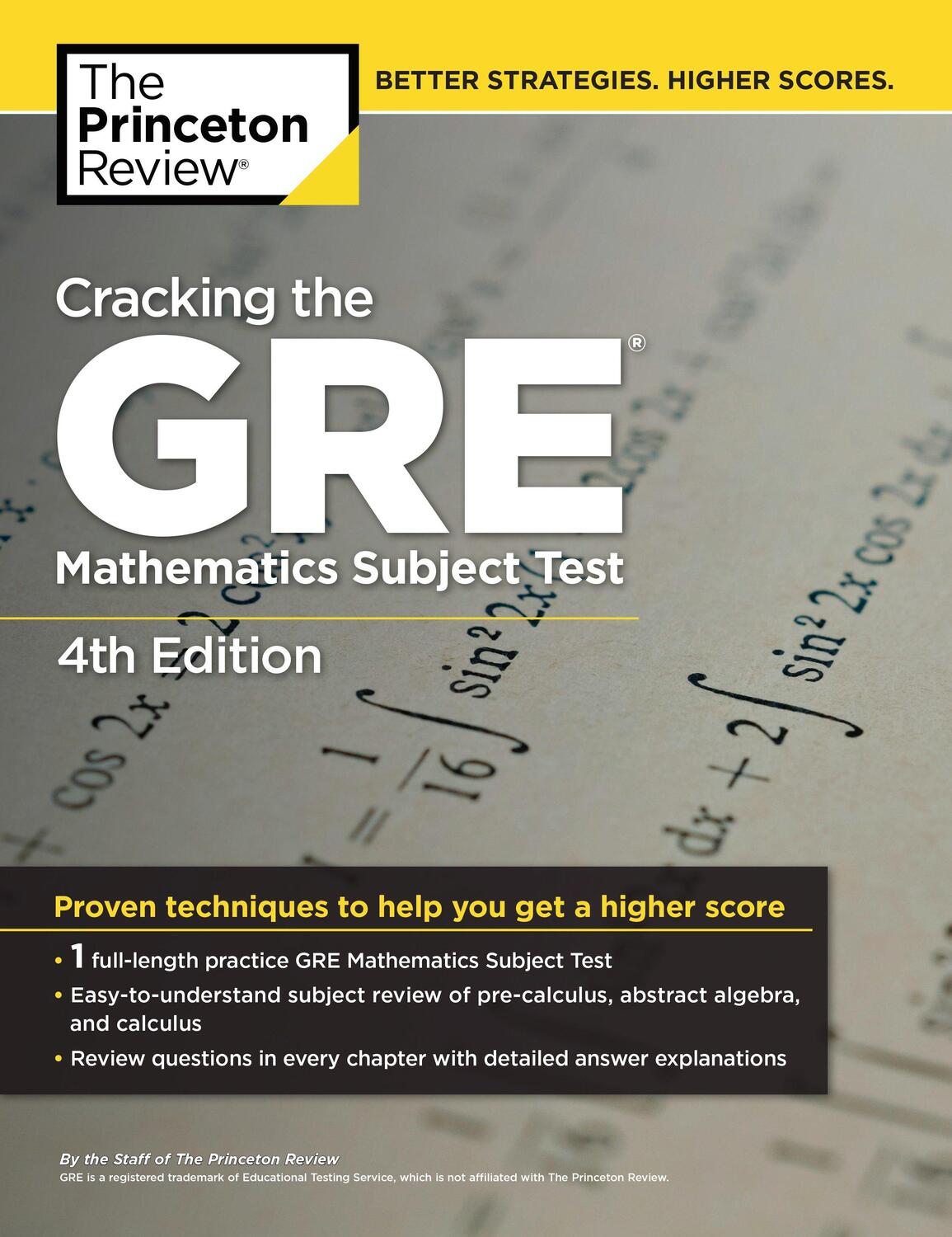 Cover: 9780375429729 | Cracking the GRE Mathematics Subject Test, 4th Edition | Review | Buch