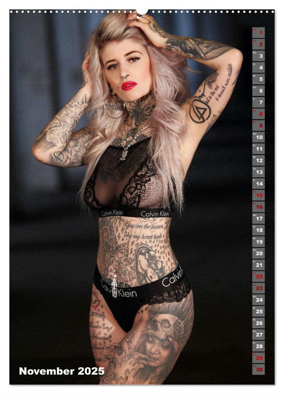 Bild: 9783435900596 | Beauty Tattoo Girls 2025 (Wandkalender 2025 DIN A2 hoch), CALVENDO...