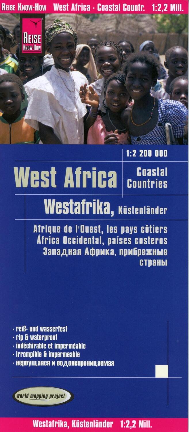 Cover: 9783831774272 | Reise Know-How Landkarte Westafrika, Küstenländer (1:2.200.000) :...