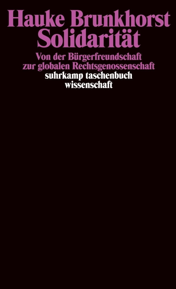 Cover: 9783518291603 | Solidarität | Hauke Brunkhorst | Taschenbuch | 247 S. | Deutsch | 2002