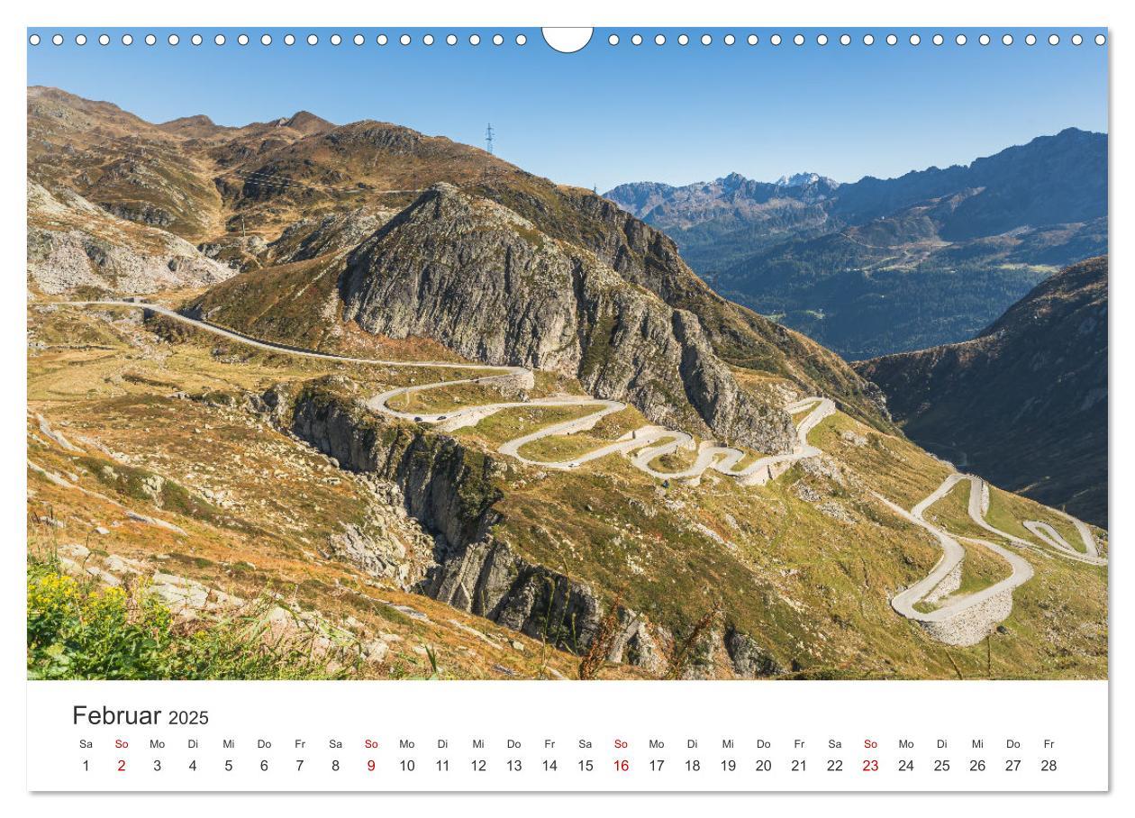 Bild: 9783435480555 | Schweizer Alpenpässe (Wandkalender 2025 DIN A3 quer), CALVENDO...