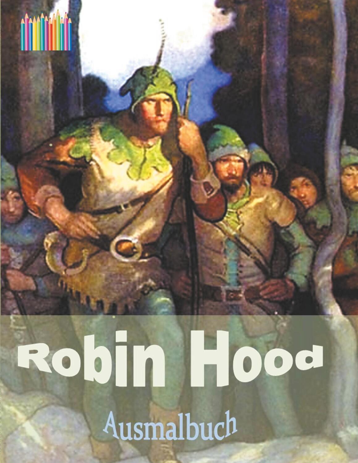 Cover: 9783751922463 | ROBIN HOOD Ausmalbuch | Malbuch zur Entspannung | Brian Gagg | Buch