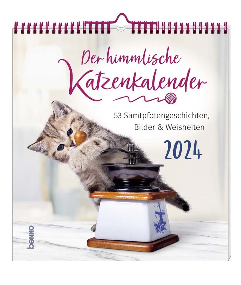 Cover: 9783746262796 | Der himmlische Katzenkalender 2024 | Kalender | Spiralbindung | 53 S.