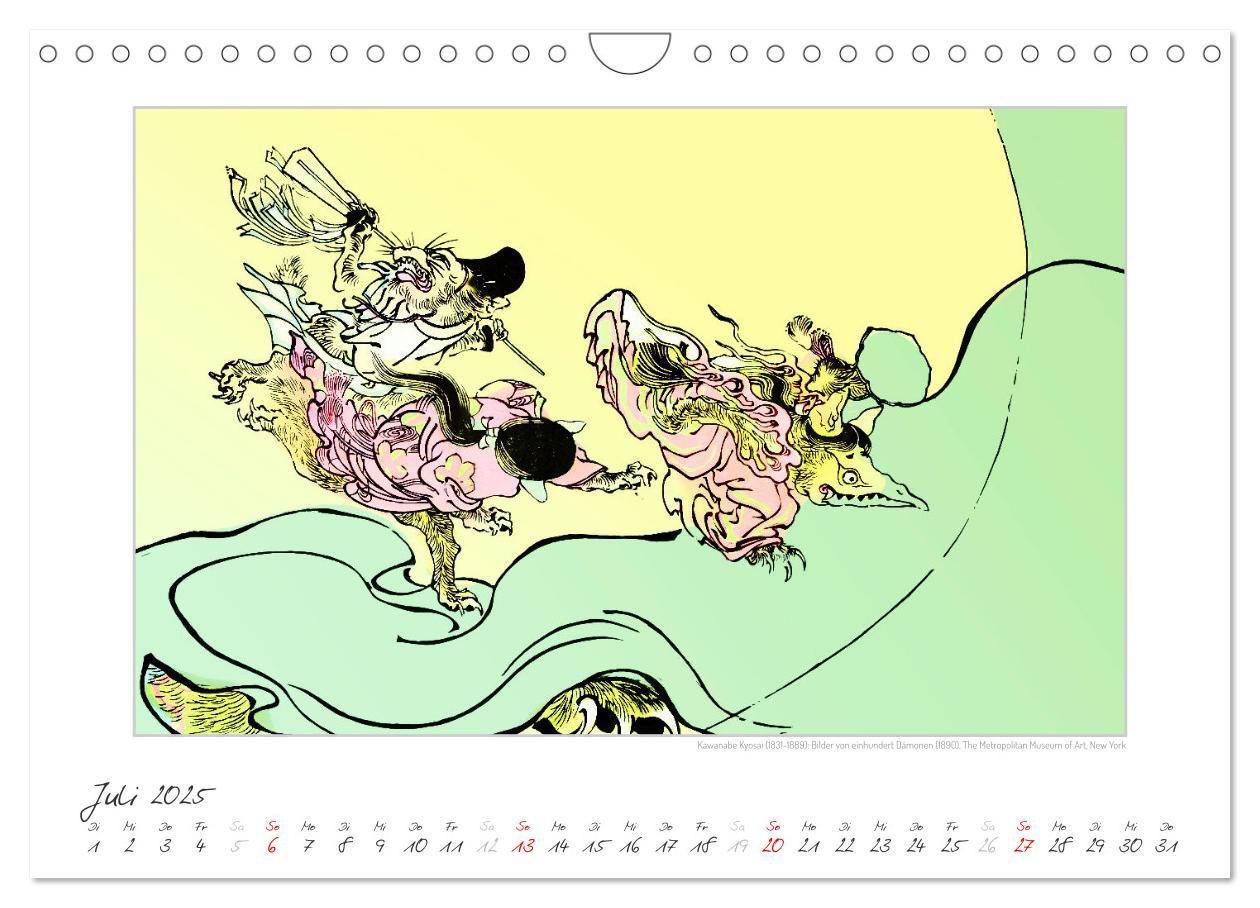 Bild: 9783383846045 | Kawanabe Kyosai: Einhundert Dämonen (Wandkalender 2025 DIN A4...